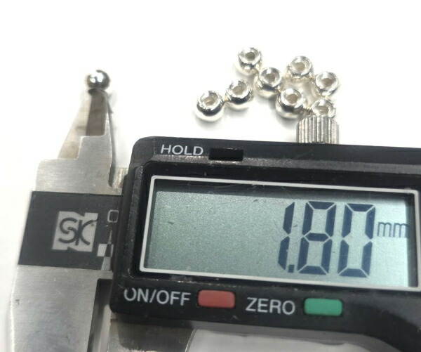 楽天市場】シルバービーズ Lサイズ無垢ビーズ ☆1個から購入OK