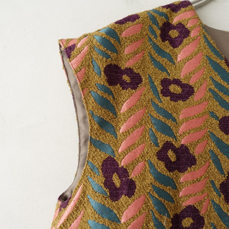 楽天市場】サリースコット Sally Scott Vネックフラワー刺繍ワンピース