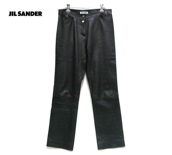 楽天市場】【JIL SANDER】ジルサンダー レザーパンツ サイズ36
