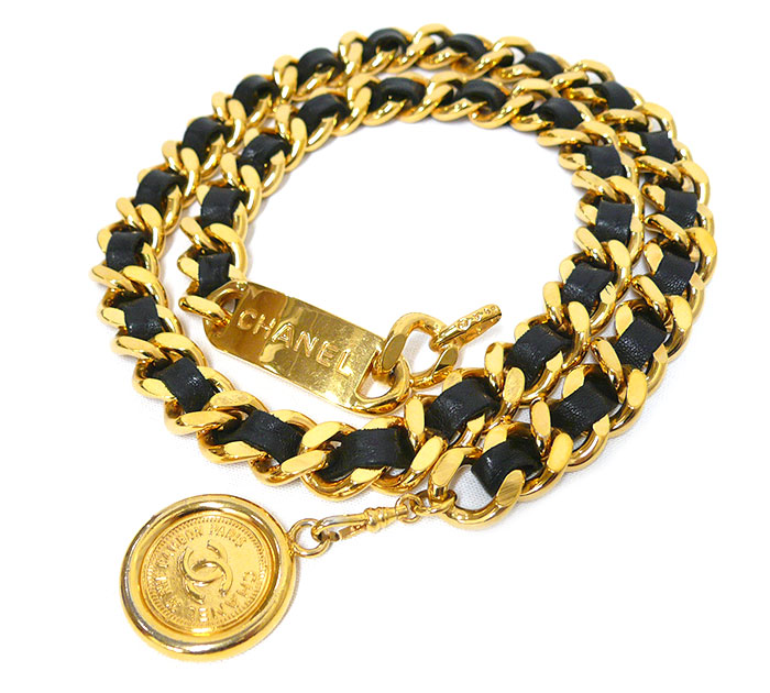 楽天市場】【値下げしました】【CHANEL】シャネル チェーンベルト ココ