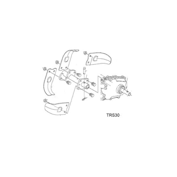 楽天市場】クボタ 管理機 爪 耕運爪 TRS30/TRS300 正逆爪 8本 正逆爪