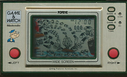 楽天市場】【ゲームウォッチ】 ポパイ 【中古】 : ゲームス レトロゲーム館