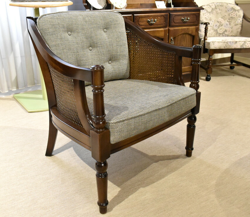 楽天市場】カリモク WC5500 肘掛け椅子 1P 一人掛けソファ 布張り花柄