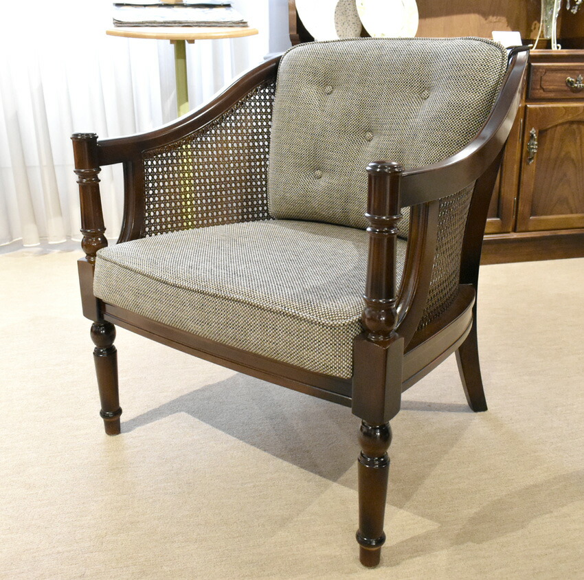 楽天市場】カリモク WC5500 肘掛け椅子 1P 一人掛けソファ 布張り花柄