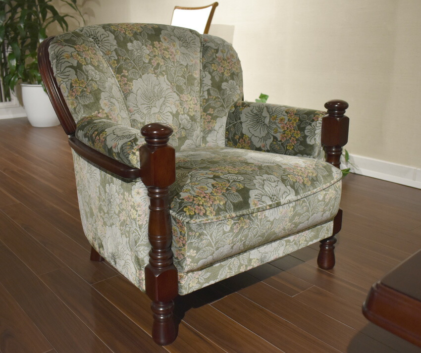 楽天市場】カリモク UK2600 1Pソファ 金華山張肘掛け椅子 ソファ