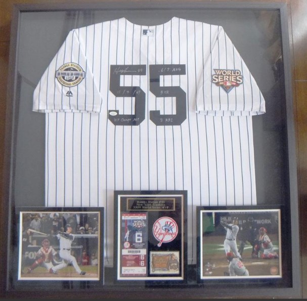 楽天市場】松井秀喜直筆サイン入り 2009年ワールドシリーズMVP記録書込