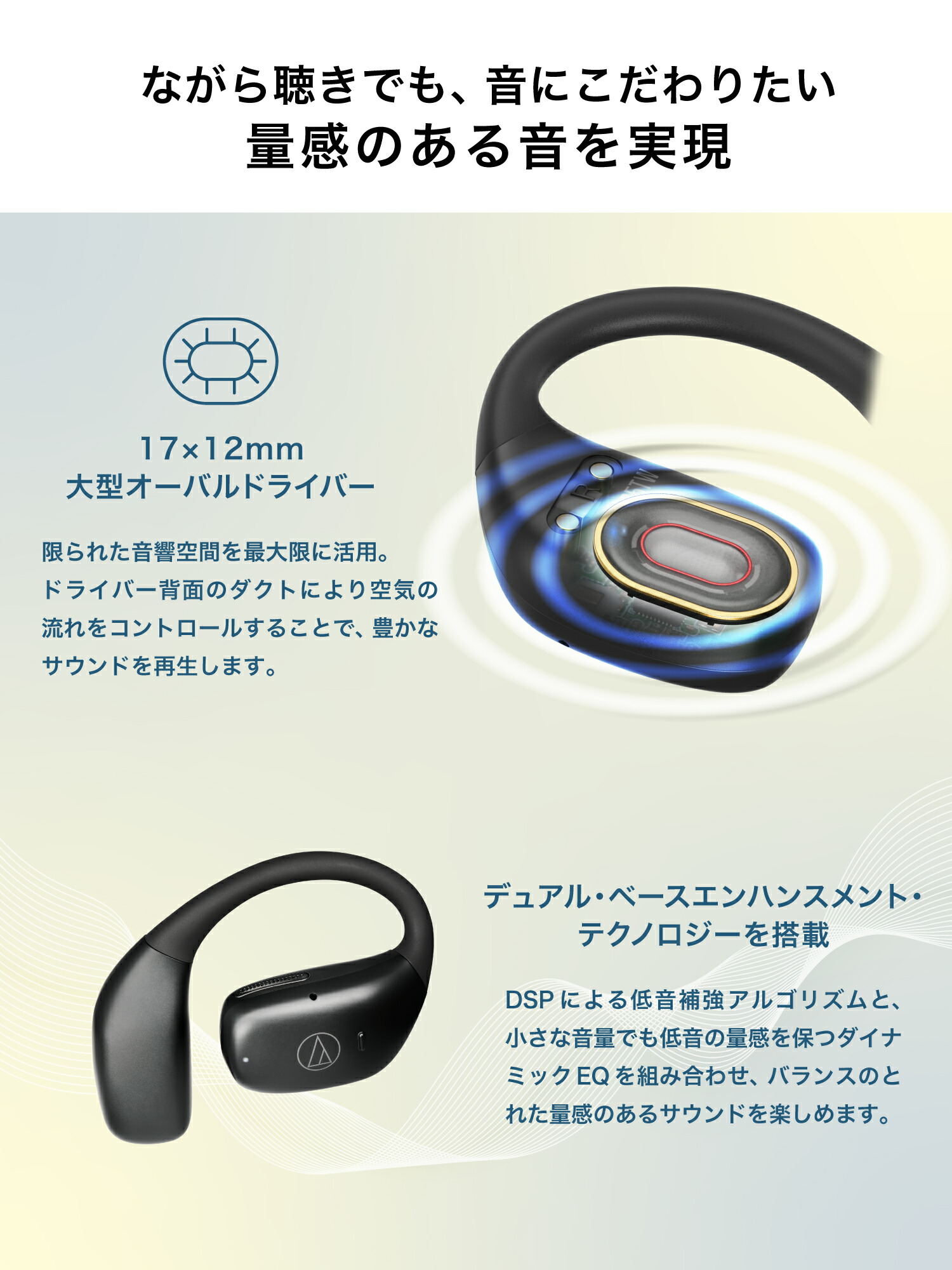 楽天市場】オーディオテクニカ ATH-AC5TW ワイヤレスオープンイヤー