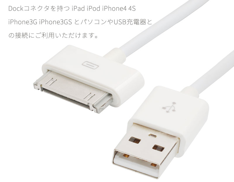 楽天市場】30ピン Dockケーブル ×2本 約20cm iPhone4 4S iPad iPod