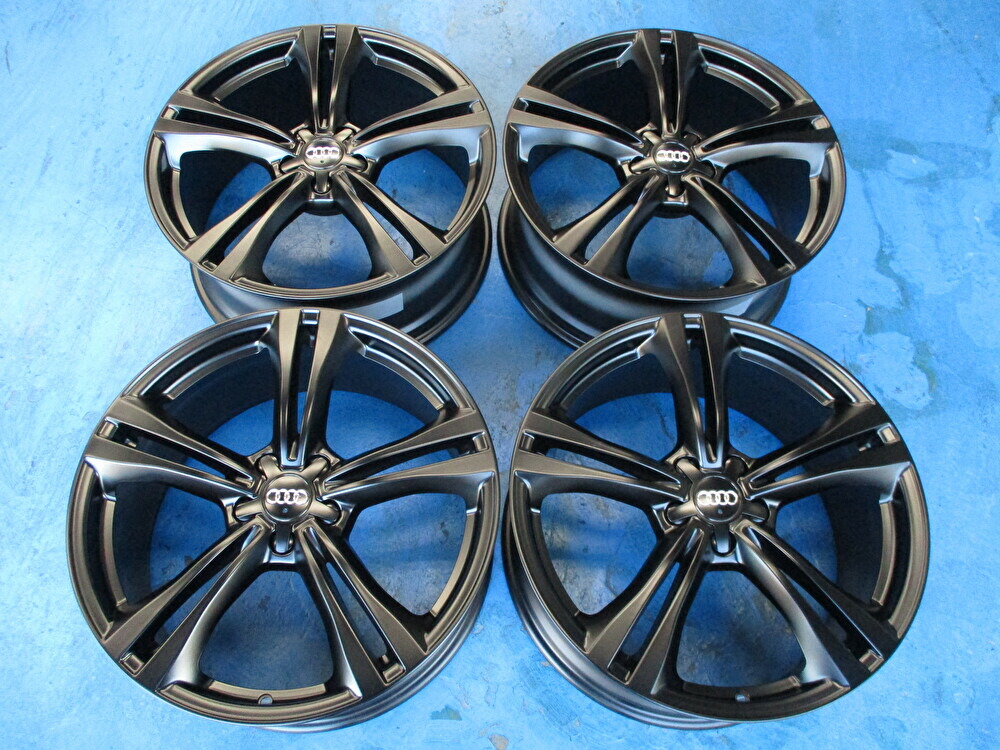 楽天市場】中古4本☆AUDI 純正20インチホイールのみマットブラック