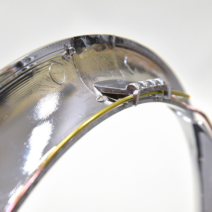 楽天市場】13インチ デイトナ風 メッキ ホイールリングリム 4本セット