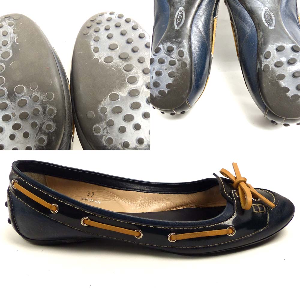 楽天市場】イタリア製 TOD'S / トッズ エナメル×レザー フラット