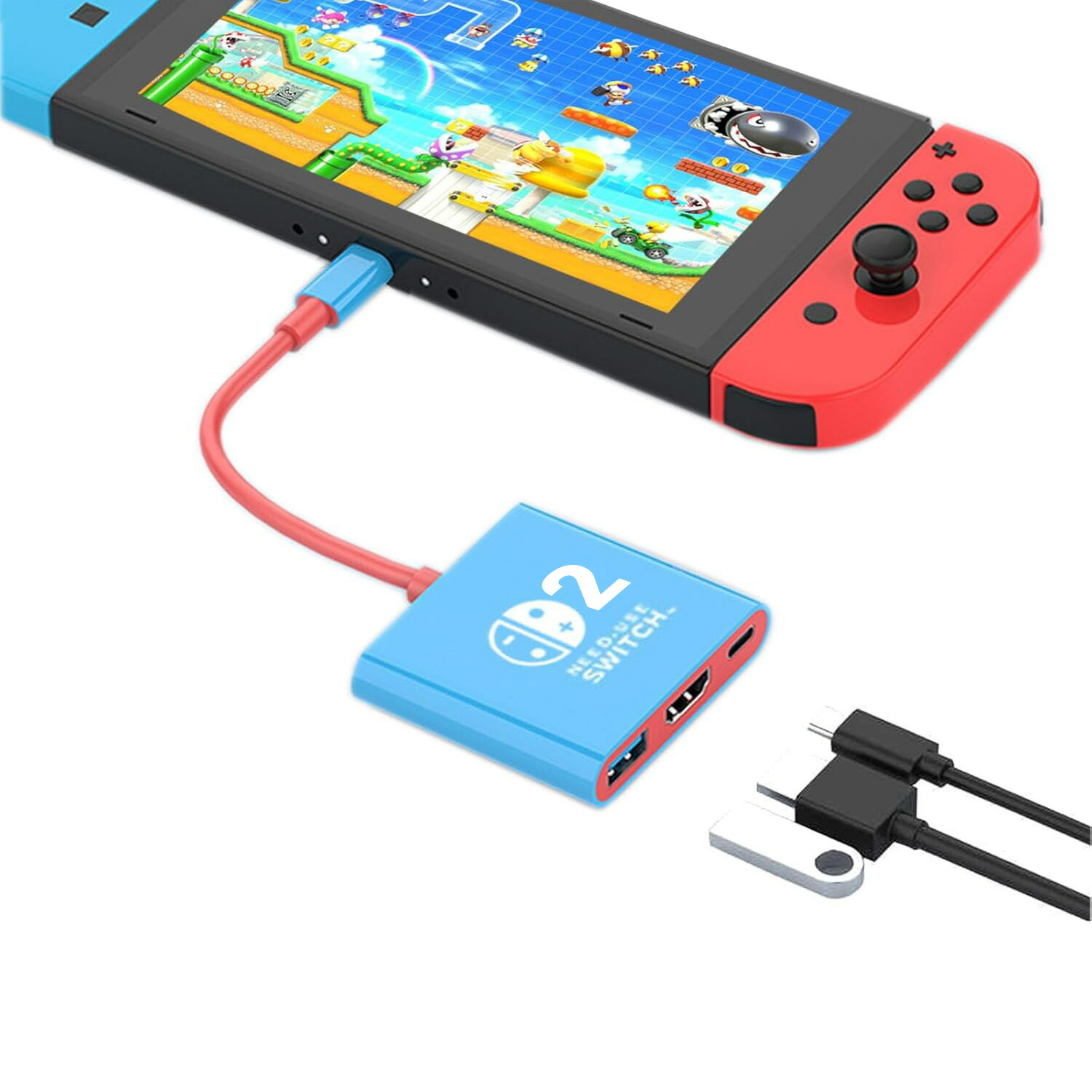 楽天市場】Switch 2 HDMI 変換アダプター ドック HDMIケーブル