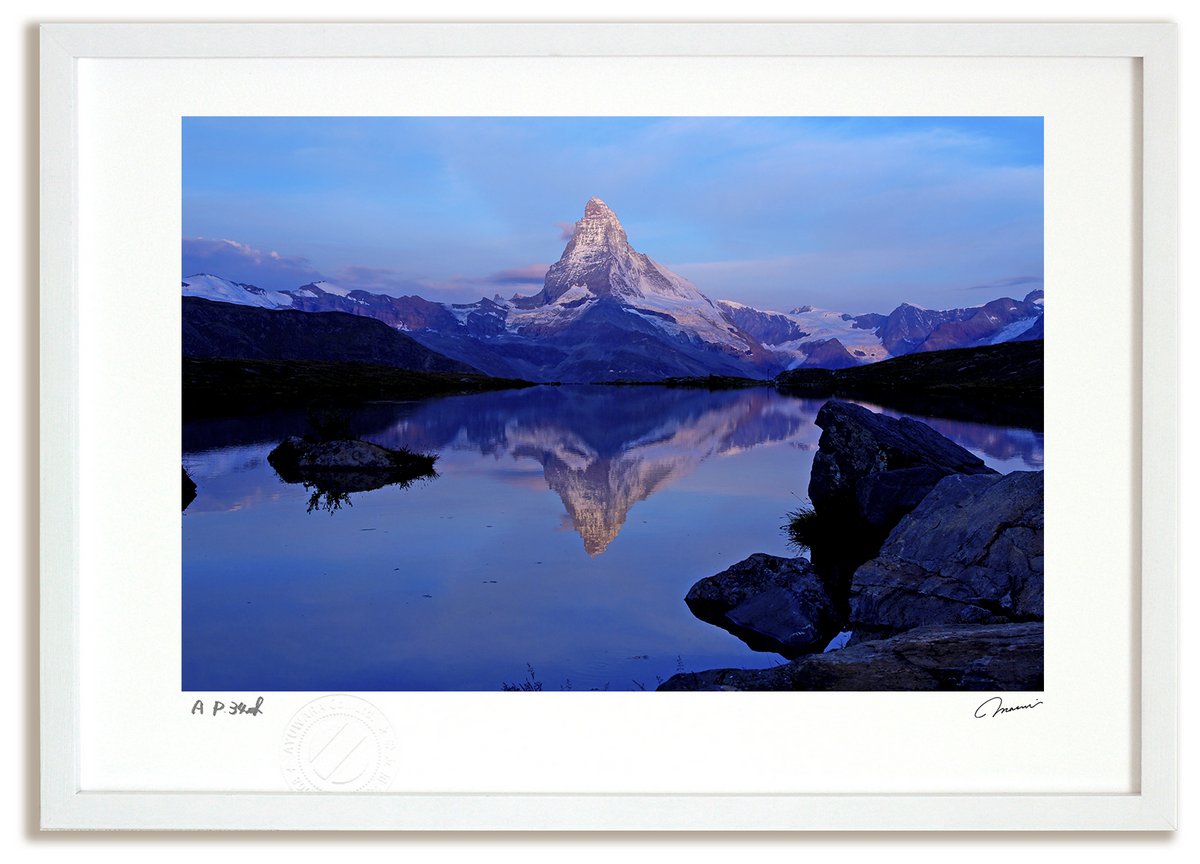 楽天市場】アートフォト 絵画 スイス マッターホルンとステリゼーの