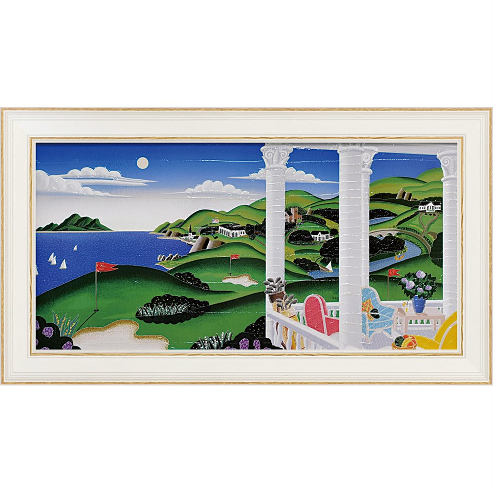 楽天市場】絵画 トーマス マックナイト「シーサイド ゴルフ