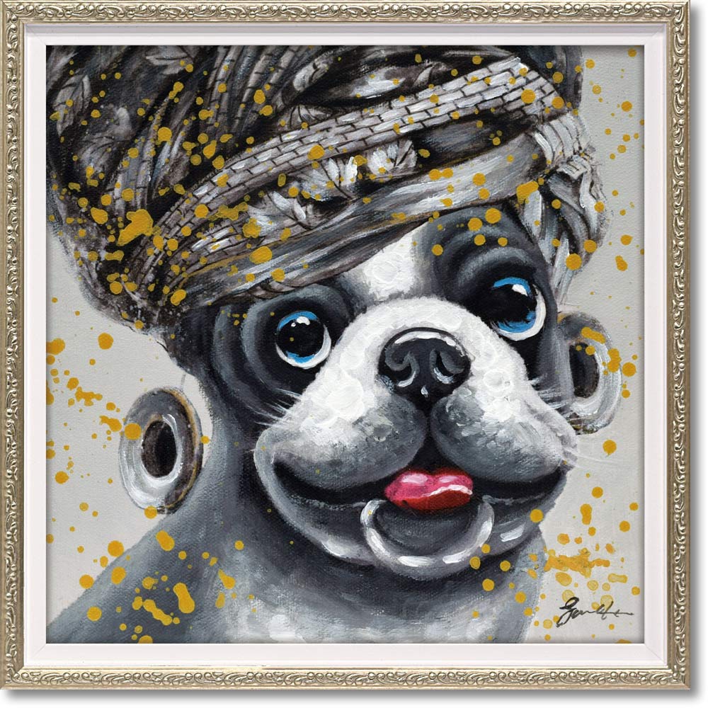 楽天市場】絵画 オイル ペイント アート「エスニック ドッグ（Sサイズ