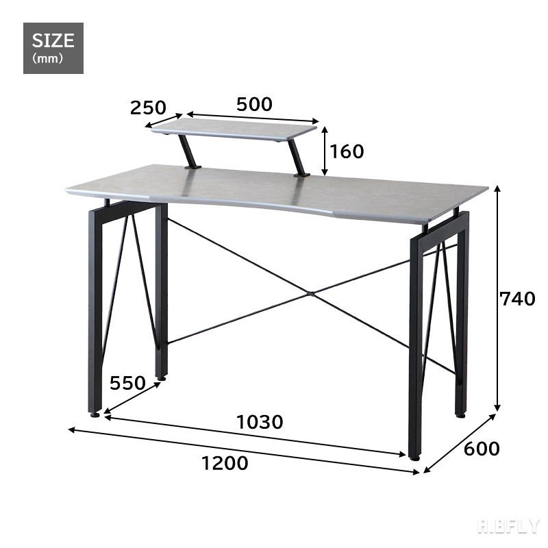 楽天市場】【2点セット】デスク ワゴン セット 幅120cm パソコンデスク