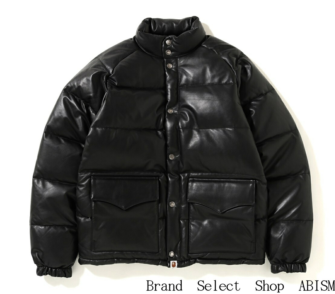 楽天市場】A BATHING APE(エイプ)LEATHER CLASSIC DOWN JACKETレザー