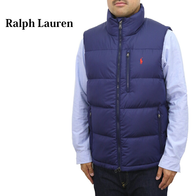 楽天市場】ポロ ラルフローレン メンズ ダブルジップ ダウンベスト