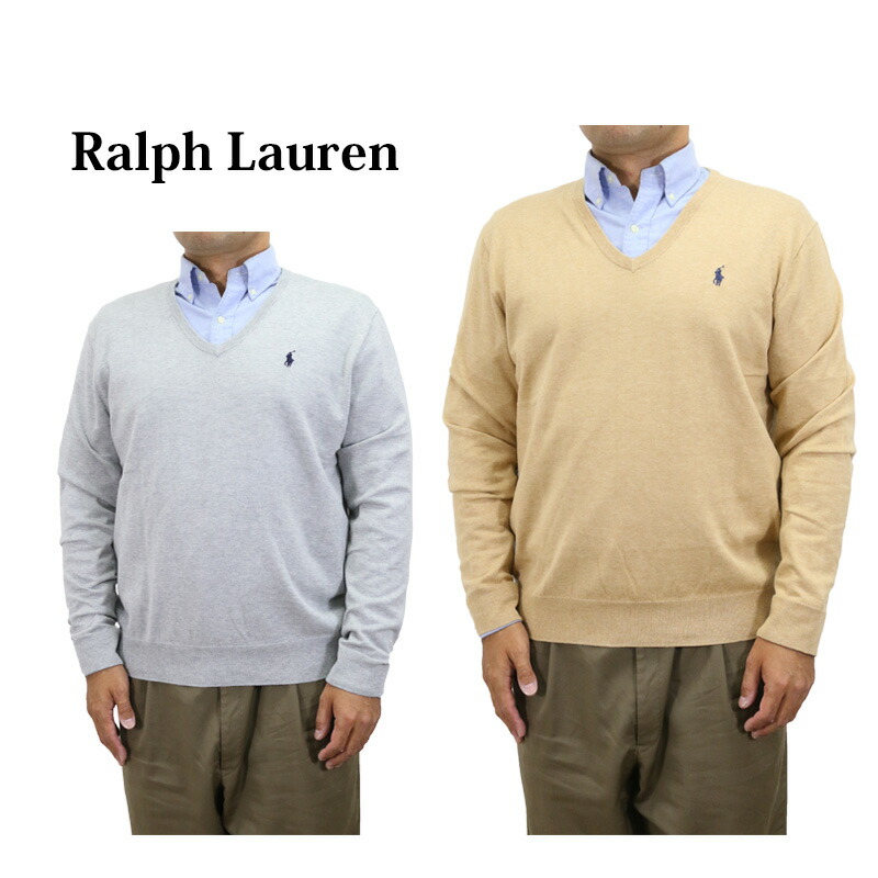 楽天市場】ポロ ラルフローレン メンズ コットン Vネック セーター