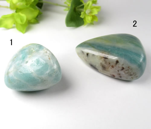 楽天市場】カリビアンブルーカルサイト大きめタンブル レムリアン