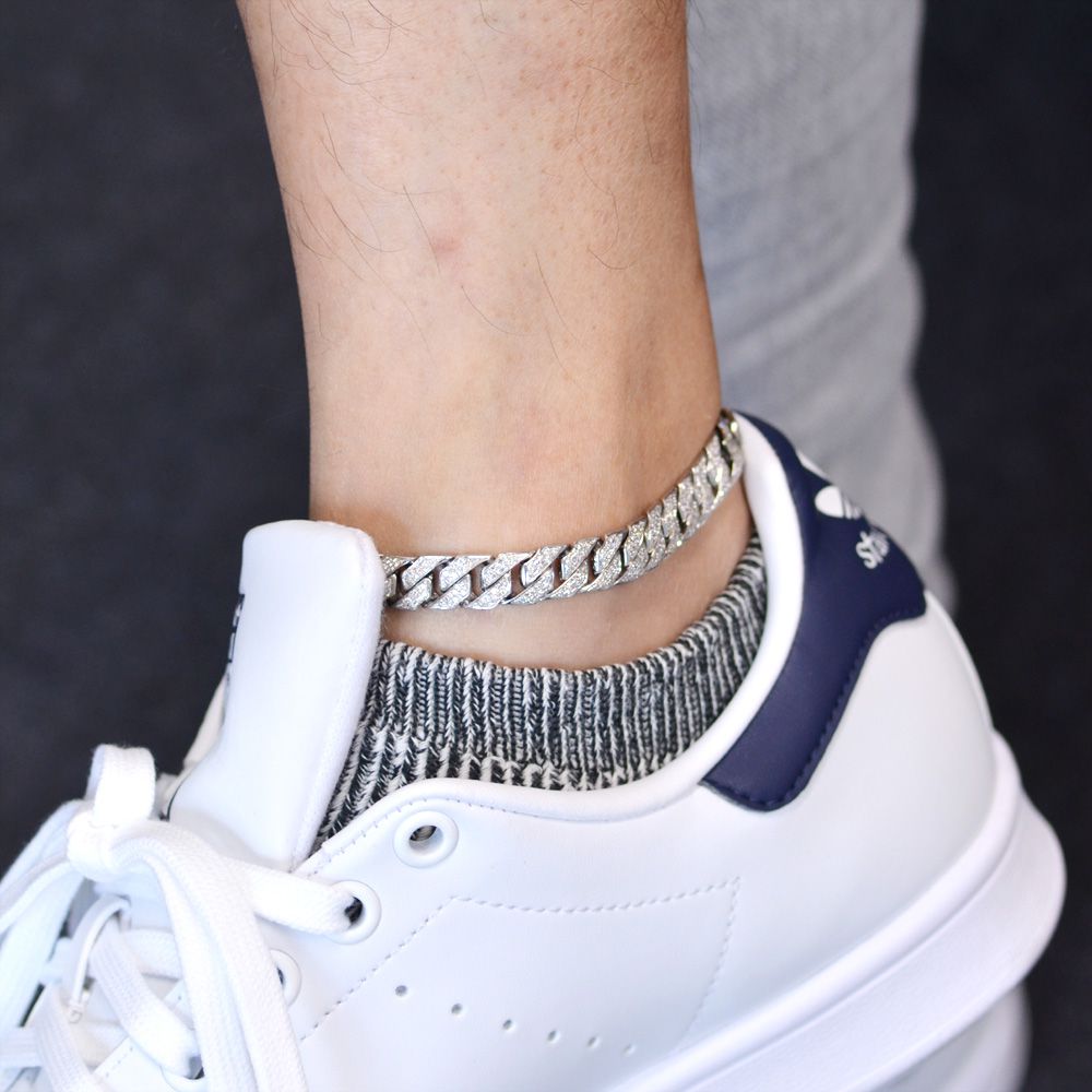 楽天市場】喜平 アンクレット 18金 K18 18KWG ホワイトゴールド メンズ