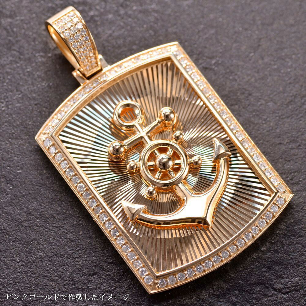 楽天市場】ペンダントトップ メンズ 18金 K18 18K マリン 舵輪