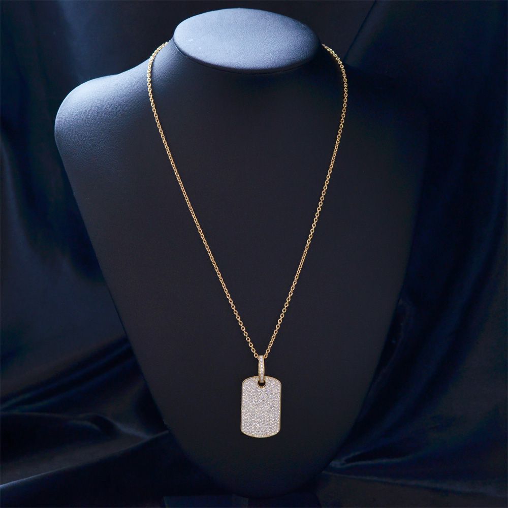 楽天市場】ネックレス メンズ K18 18K 18金 ダイヤモンド 3.4カラット