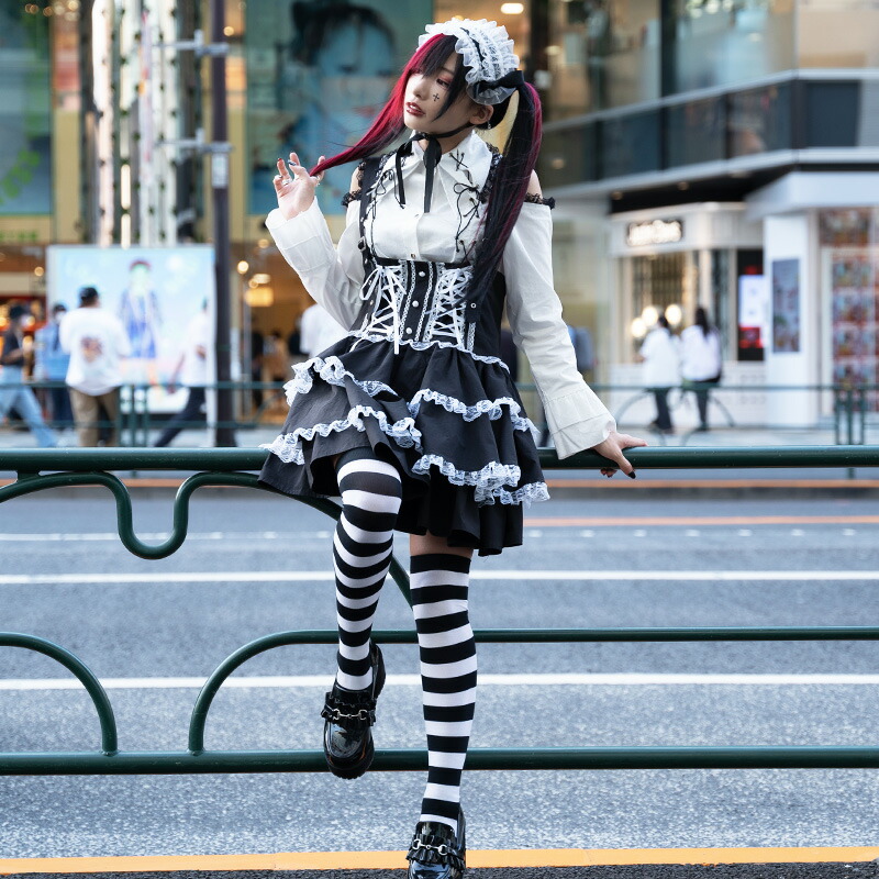 楽天市場】3ジャンパースカート ゴスロリ ワンピース ジャンスカ