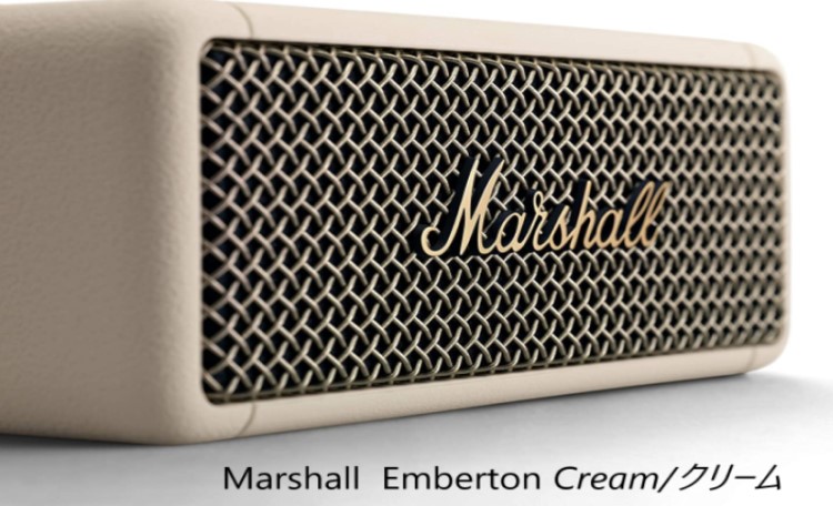 楽天市場】Marshall スピーカー Emberton 希少カラー Cream マーシャル