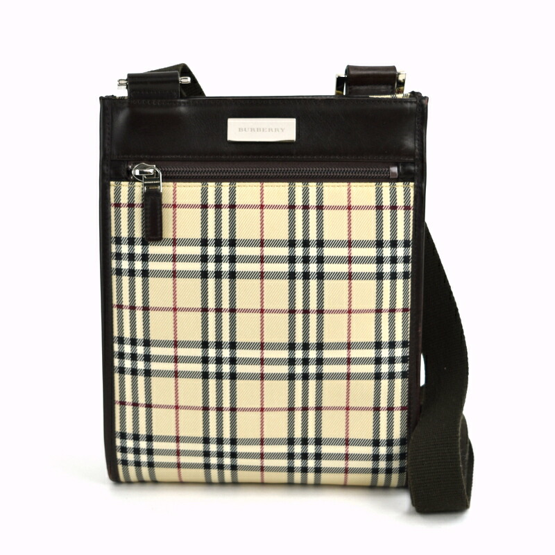 楽天市場】バーバリー ショルダーバッグ ノバチェック ベージュ ダーク