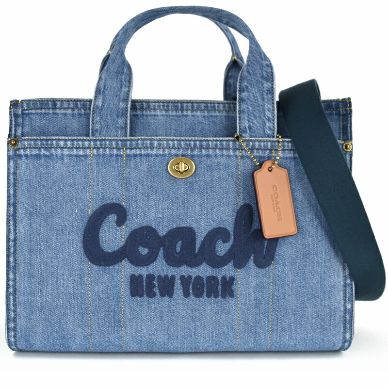 楽天市場】コーチ バッグ レディース カーゴトート デニム CR657 2WAY
