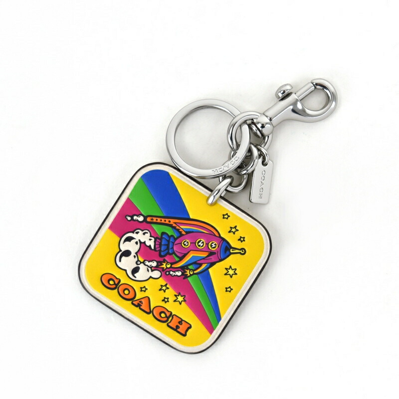 楽天市場】コーチ ロケットバッグチャーム コズミック レザー マルチ