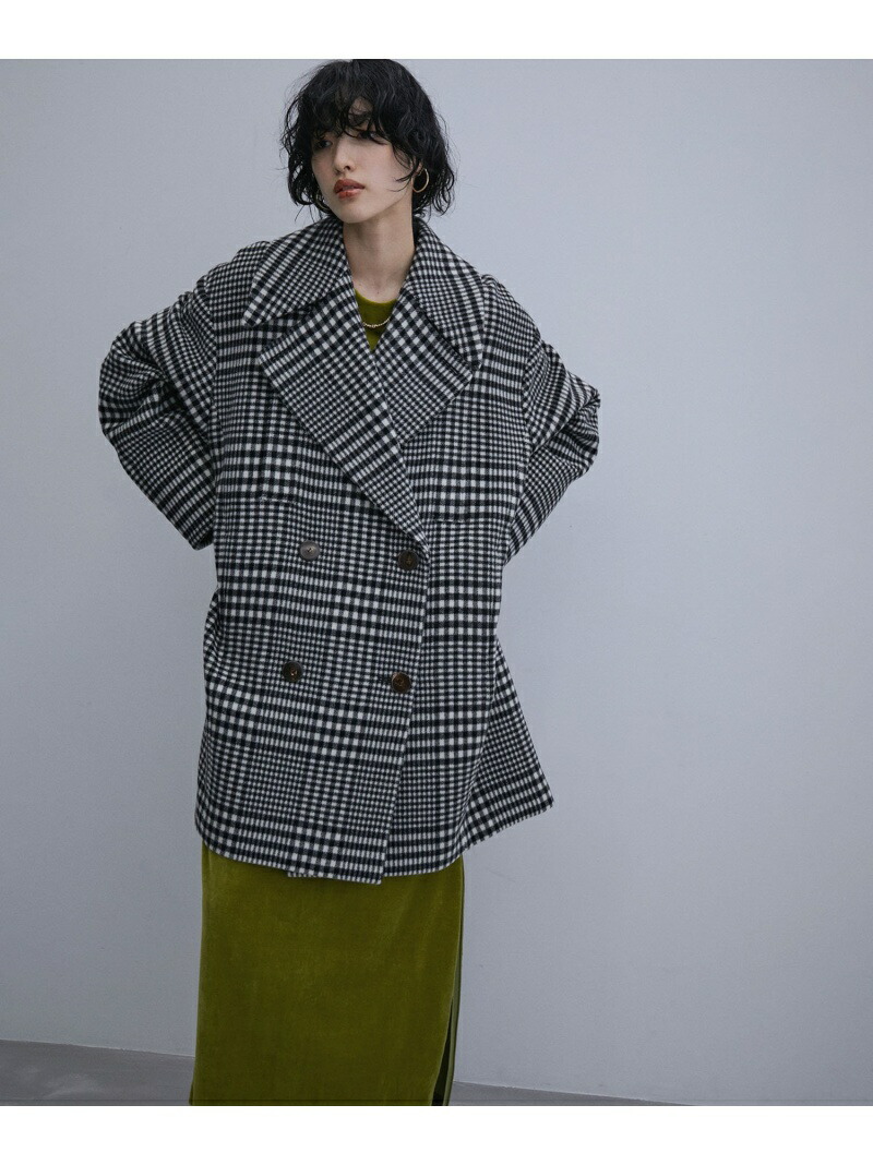 楽天市場】【SALE／50%OFF】MANTECO ビッグラペルチェックコート ADAM