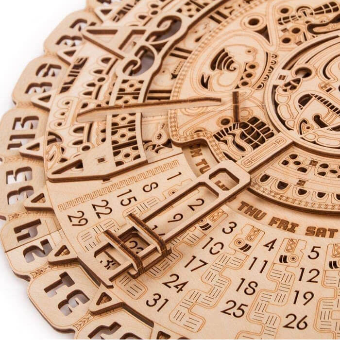 楽天市場】Woodtrick ウッドトリック マヤ文明のカレンダー 木製3D