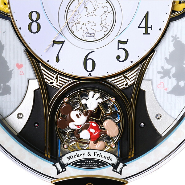 楽天市場】W37.9×D8.5×H45.7cm からくり時計 28曲の選べるオーロラ