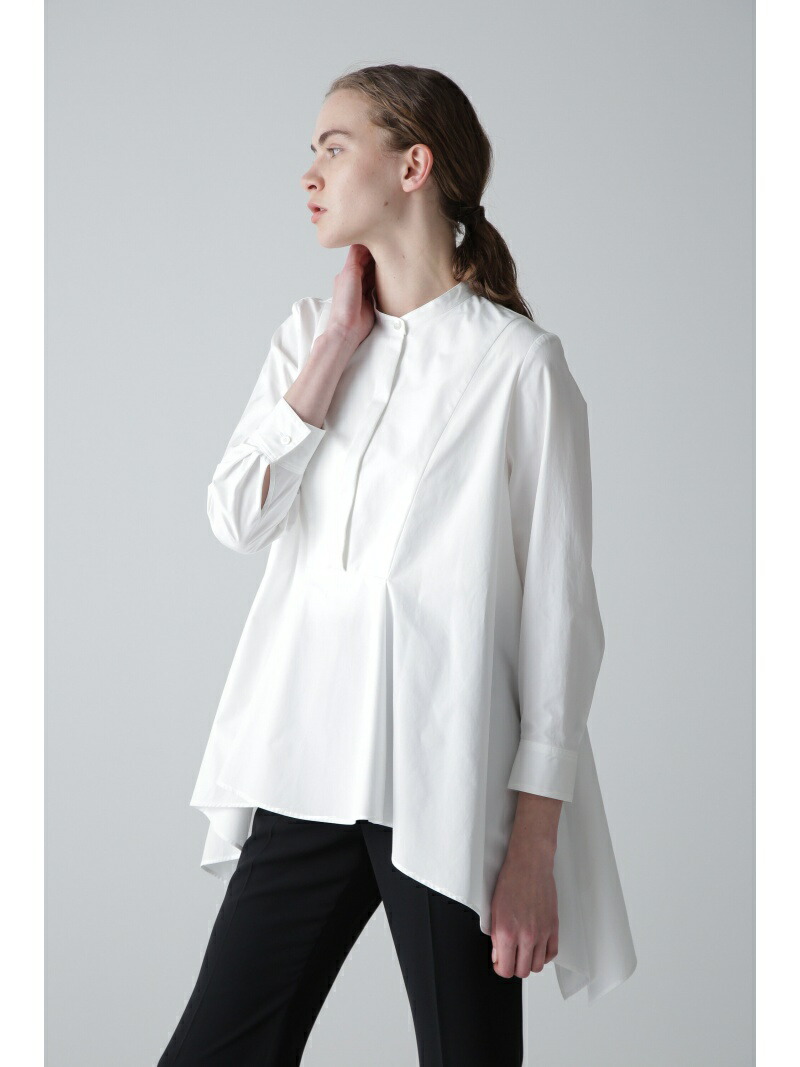 楽天市場】【SALE／50%OFF】クリアコットンスタンドカラーブラウス