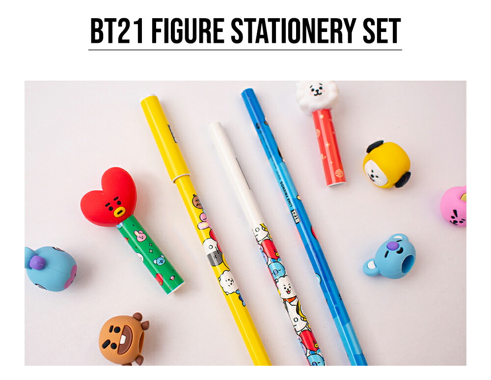 楽天市場】BT21 Figure Stationery Set【送料無料】BTS公式グッズ