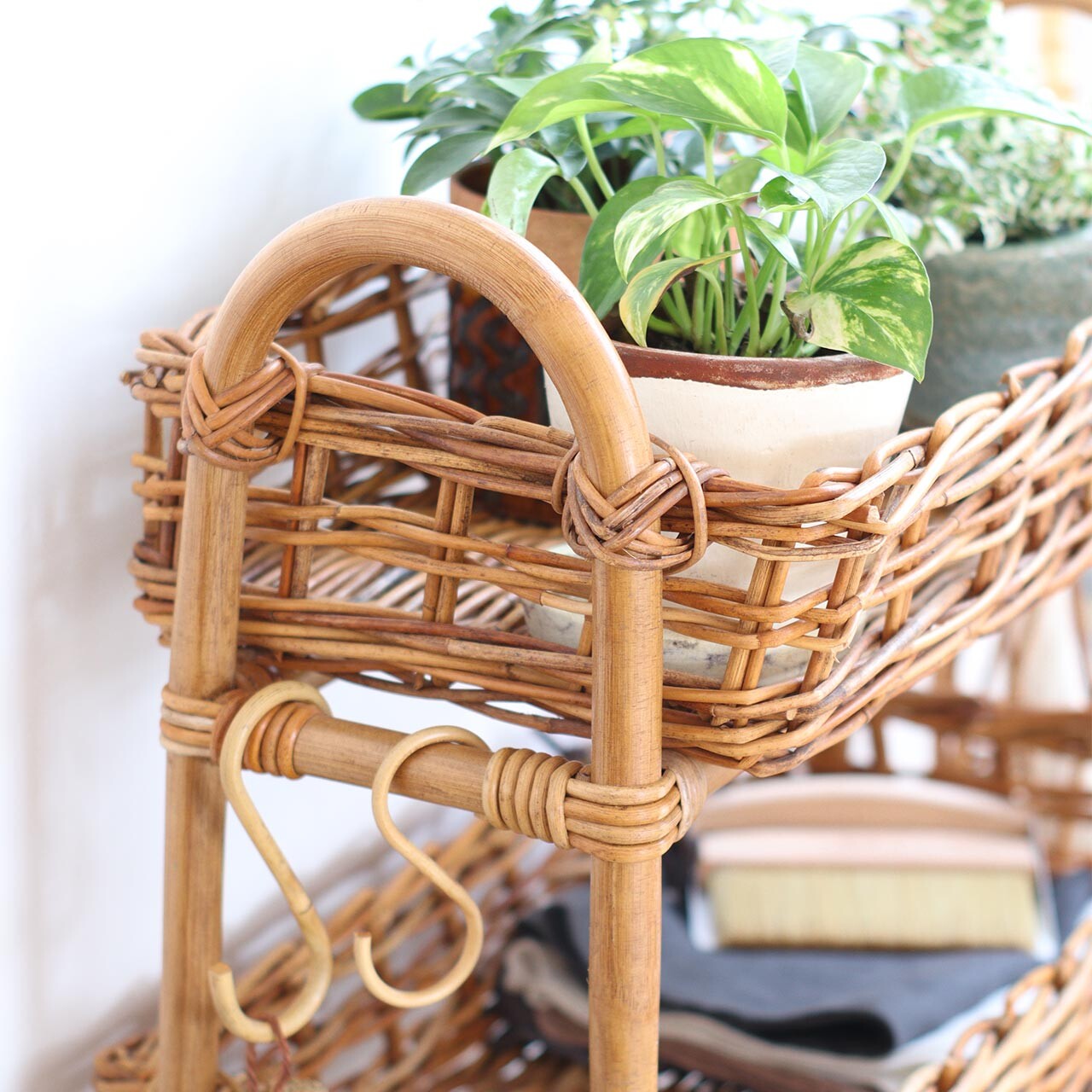 楽天市場】ラタン ランドリーボックス 脱衣カゴ バスケット 棚 ラック