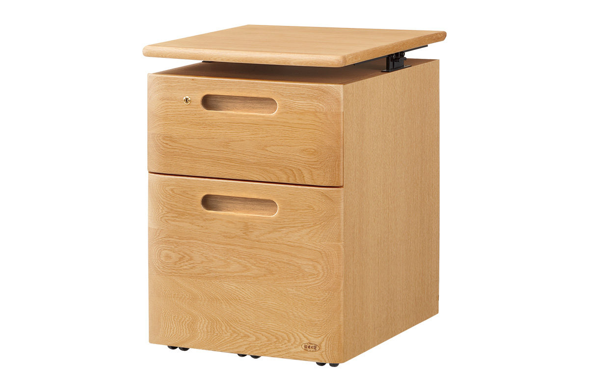 楽天市場】【受注生産】浜本工芸 学習机 No.32昇降袖B 天板昇降機能