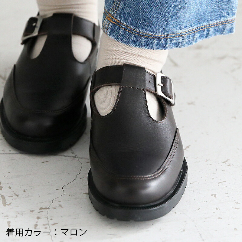 楽天市場】【25%OFFクーポン！】クレマン KLEMAN T字ストラップレザー