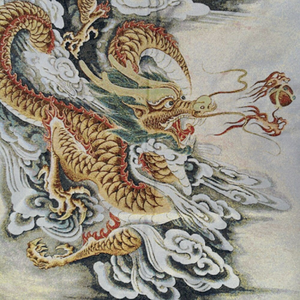 楽天市場】【ランキング1位4冠達成】風水 龍 ドラゴン 刺繍 赤龍 青龍