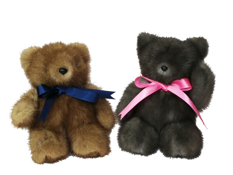 楽天市場】ミンクファー ぬいぐるみ クマ 手触り良い 可愛い【送料無料