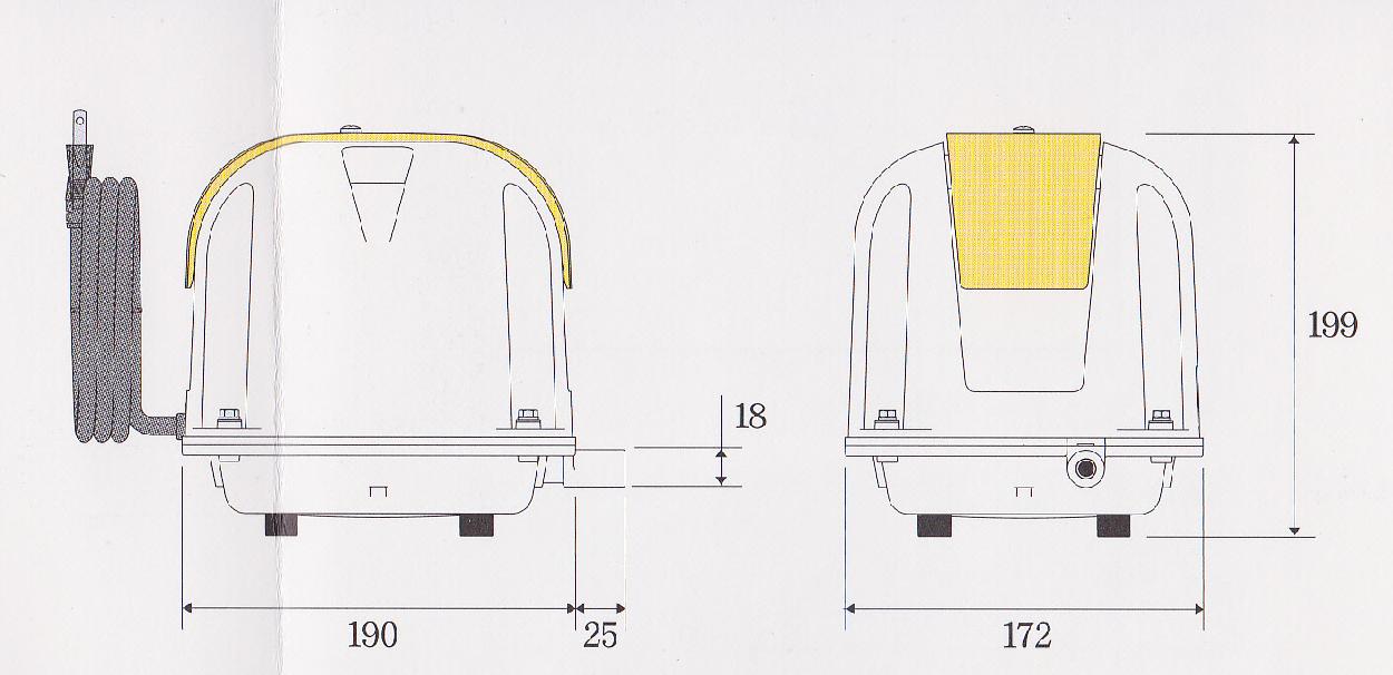 楽天市場】安永 エアーポンプ AP-40P（6方分岐装置付き） 安永