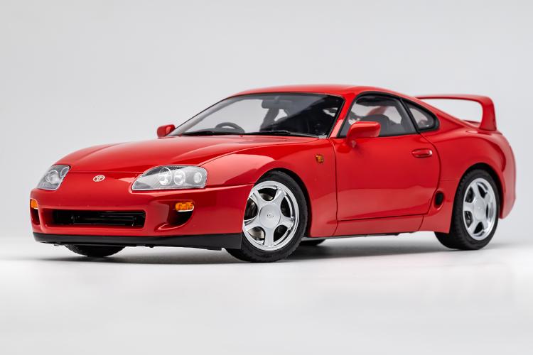 楽天市場】LCD Models 1/18 トヨタ スープラ A80-レッド 開閉LCD