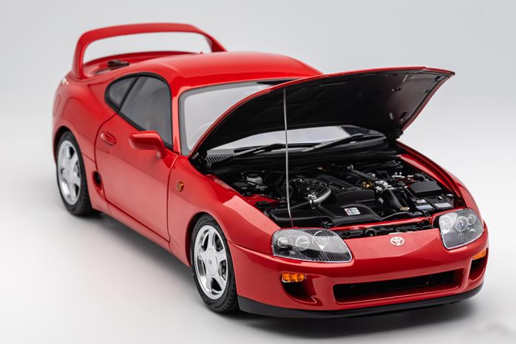楽天市場】LCD Models 1/18 トヨタ スープラ A80-レッド 開閉LCD