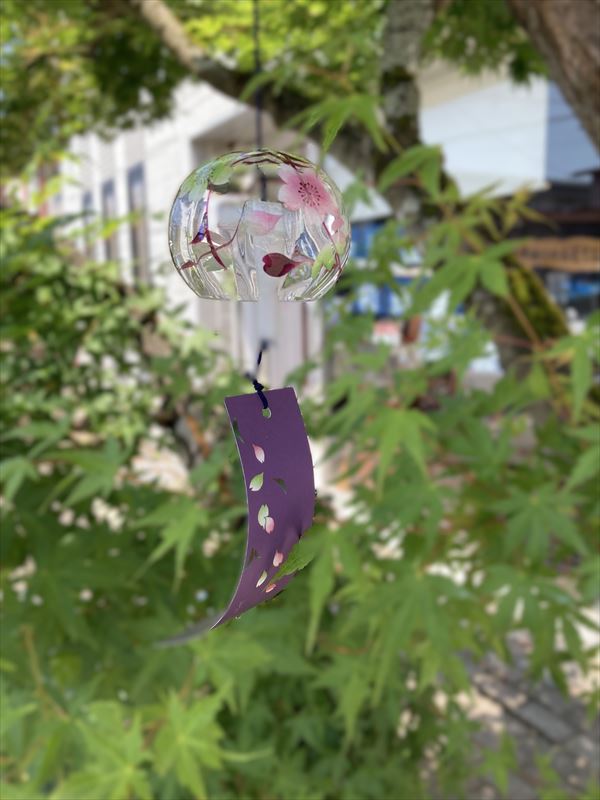 楽天市場】会津・喜多方 木之本漆器蒔絵仕上げ ぎやまん風鈴《夏の