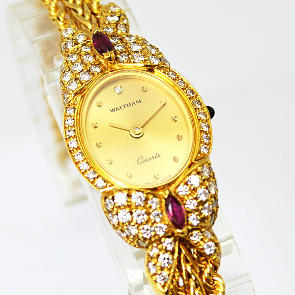 楽天市場】#半額 #18金 #ゴールド #K18 #ウォルサム #WALTHAM