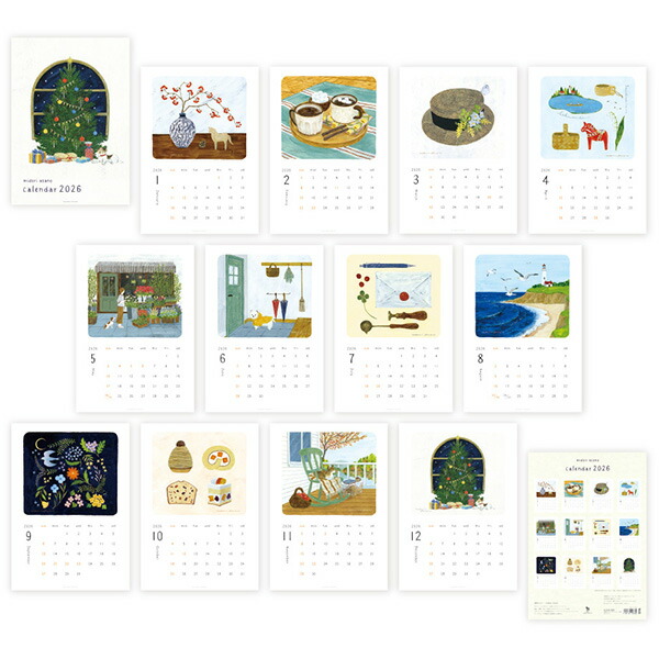 楽天市場】2026 カレンダー 浅野みどり A4サイズ cozyca products