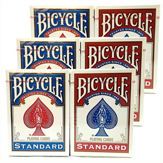 楽天市場】BICYCLE バイスクル トランプ 6個 スタンダードフェイス