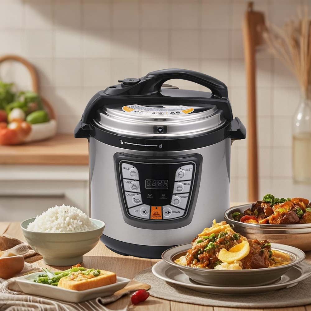 楽天市場】電気圧力鍋 簡単操作 低温調理 電気圧力鍋 6L 大容量 自動